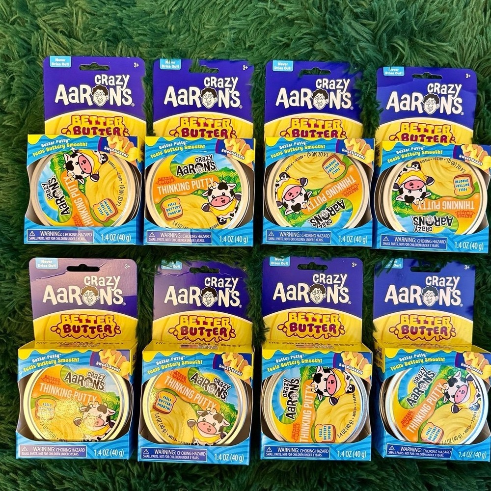 8 Crazy Aaron's Better Butter Thinking Tin Squishy